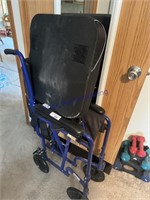 WHEELCHAIR W/ SEAT CUSHION, FOOT RESTS