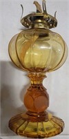 Patio kerosene lamp Coin Glass Amber by FOSTORIA