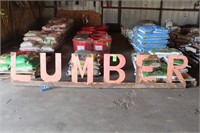 Shop Made "Lumber" Metal Sign,