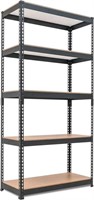 HOMEDANT Metal Shelving Unit with Laminated Clean