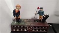 REPRODUCTION CAST IRON GOLF BANK