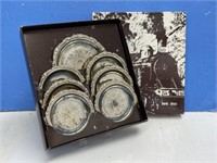 Silver Plate Coasters in Original Box