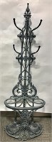 VICTORIAN CAST IRON HALL TREE