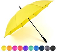 YELLOW Golf Umbrella Large Windproof
