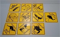 10 Great Australian Roadsigns 7.25x7.25"