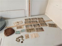early 1900's Reichs Banknotes + some foreign coins