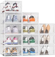 SIMPDIY Shoe Storage  12 Pack Shoe Organizer for C