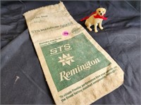 Remington shotbag & dog figurine