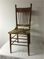 EARLY 1900’s COLONIAL REVIVAL PRESS BACK CHAIR