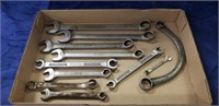 Tray Of Snap-On & Blue-Point Wrenches