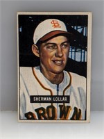 1951 Bowman #100 Sherman Loller St. Louis Browns