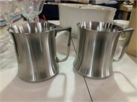 set of 2 stainless steel Cavalier Mugs
