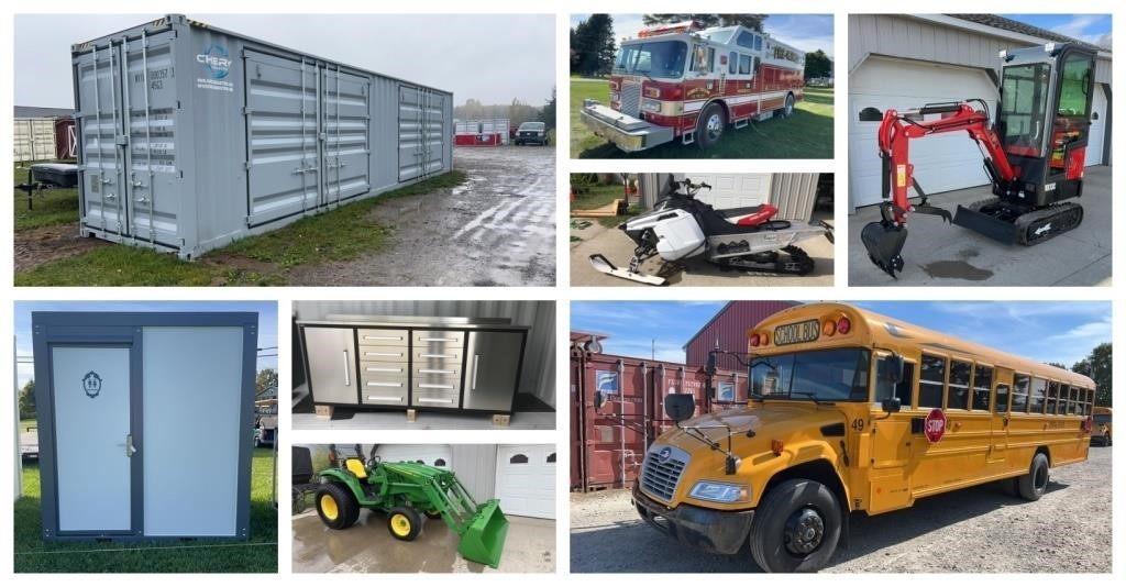 10/22 Buses, Fire Truck, Equipment, Firearms, Tool Auction