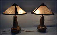 Pr. Contemp. Table Lamps