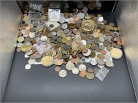ASSORTED FOREIGN COINS FROM ALL OVER THE WORLD