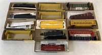 13 Boxes Roundhouse Train Cars some unassembled