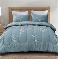 WFF4908  Exclusivo Mezcla Twin Comforter Set, Blue