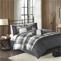 King Warren Herringbone Comforter Set - Gray $88