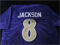 Lamar Jackson Signed Jersey COA Pros