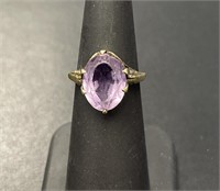 14 KT Vintage Amethyst Ring