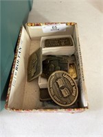 Box of Collectible Belt Buckles