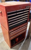 Craftsman 2 Piece Tool Cabinet w/Contents. Wheels