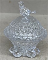 Bird glass dish