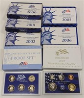 (7) 2000 - 2009 U.S. Mint Proof Sets