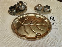 Assorted Silver-plated Trays & Cups