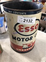 ESSO MOTOR OIL 5-QUART CAN, NO TOP