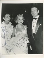 George Reeves, Joan Crawford and Sonja Henie autog