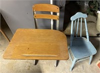 Vintage School Desk and Children’s Chair