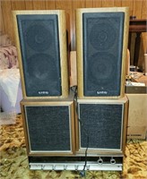 Set of Four Speakers and Stereo