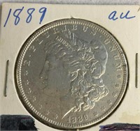 US 1889 Morgan Silver Dollar