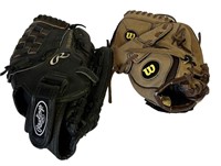Two Baseball Gloves