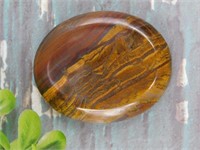 TIGER EYE WORRY STONE ROCK STONE LAPIDARY SPECIMEN