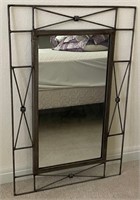 B - FRAMED WALL MIRROR 36X24" (N14)