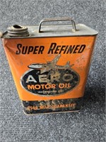 Vintage Aero Motor Oil Can