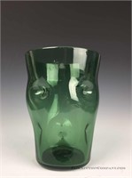 Green Art Glass Vase