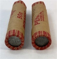 (2) ROLLS 1943 STEEL PENNIES