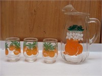 Vintage Orange Juice Set