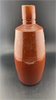 Reddish Brown Glazed Stoneware Bottle