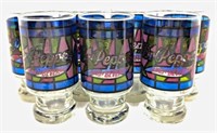 Vintage Dr. Pepper stained glass Drinking Glasses