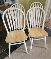 Windsor 38" Wood Spindle Dining Chairs set of 4