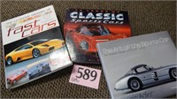 "50 YEARS OF CLASSIC SPORTS CARS", "THE ART OF