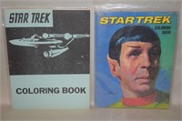 (2) Vtg Star Trek Coloring Books w/ Fan Art +