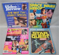 (4) Vtg Sci-Fi Magazines w/ Star Quest, Space Wars