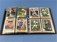 BASEBALL CARDS IN BINDER VINTAGE