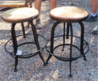 TWO (2) Industrial Stools, 20"x20"x23"