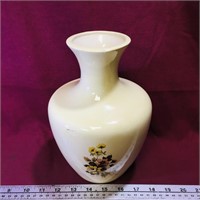 Signed Pottery Flower Vase (Vintage)